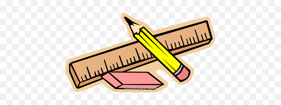 Download Ruler Pencil And Eraser Royalty Free Vector Clip - 1 3 In Inches Png,Ruler Clipart Png