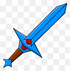 Minecraft Diamond Sword Drawing Free Download Clipartmag - png