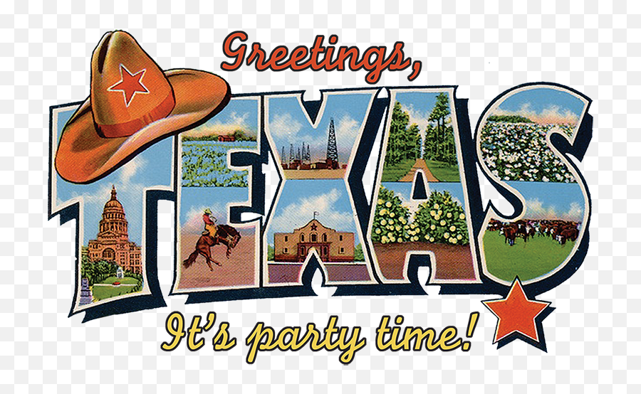 Texas Independence Day Png Transparent - Greetings From Texas Clipart,Texans Png
