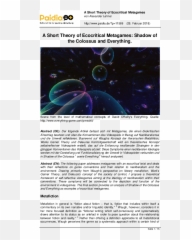 Pdf A Short Theory Of Ecocritical Metagames Shadow The - Circle Png,Shadow Of The Colossus Png