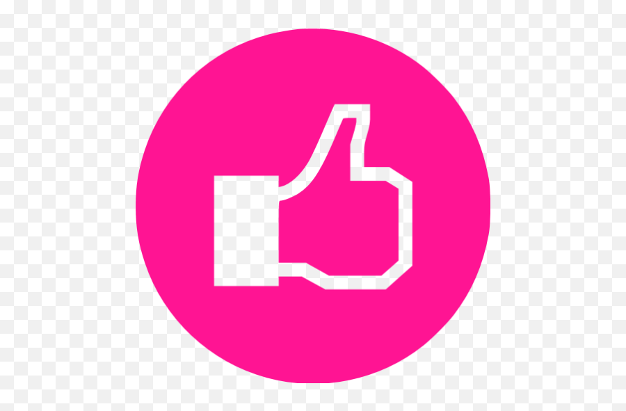 Deep Pink Facebook Like 4 Icon Like Button Youtube Png Free Transparent Png Images Pngaaa Com