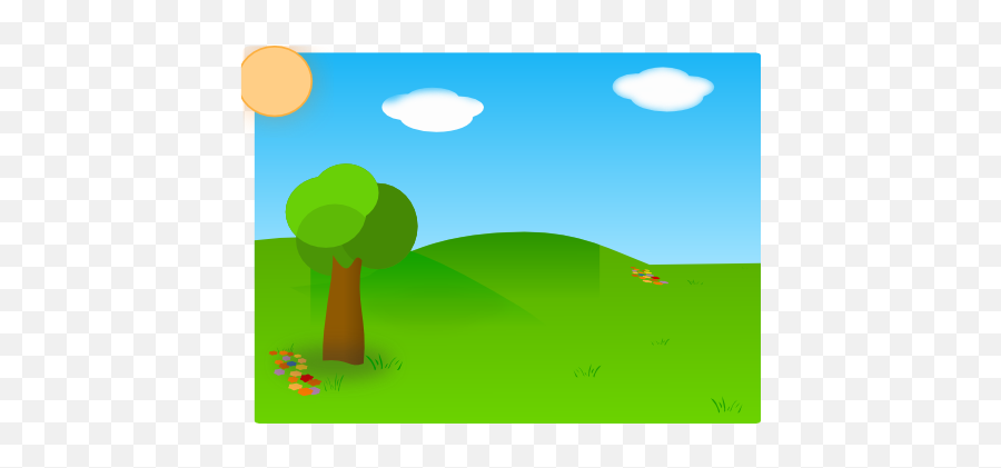 Cartoon Background Clip Art - Vector Clip Art Outside Clipart Png,Trees Background Png