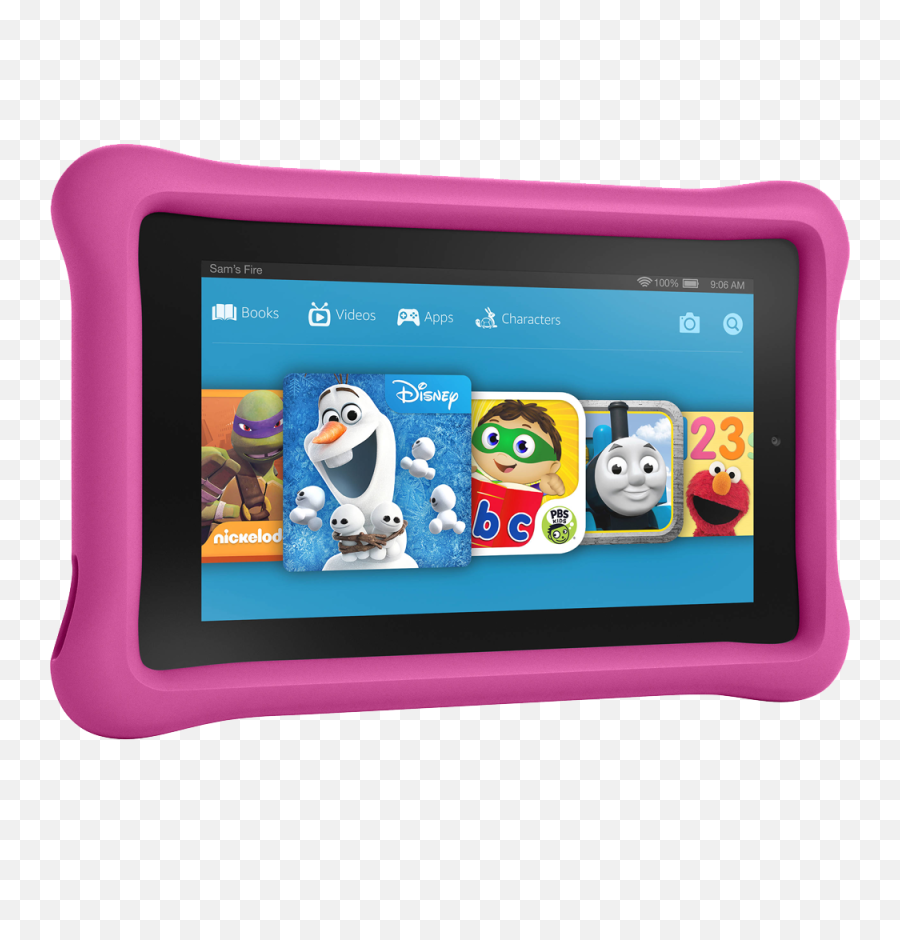 Kindle Fire Kids Edition Pink Transparent Background Free - Fire Kids Tablet 7 Png,Computer Transparent Background