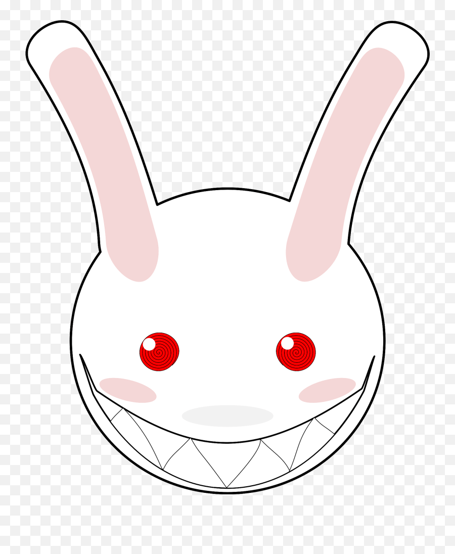 Creepy Rabbit Face Clipart - Clip Art Png,Creepy Face Png