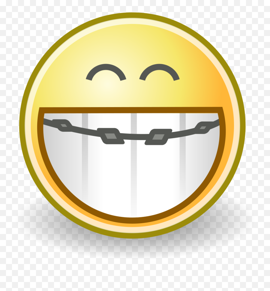 Face - Smiley Face With Braces Png,Braces Png