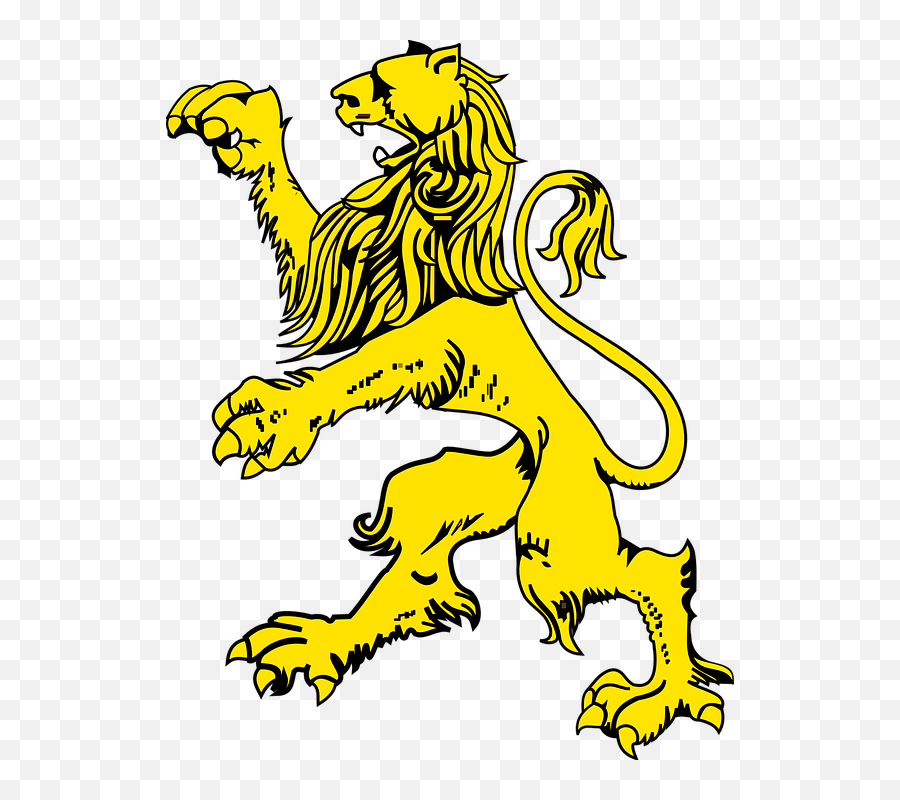 Strong Lion Clip Art - Vector Clip Art Online Lion Coat Of Arms Png,Lion Png Logo