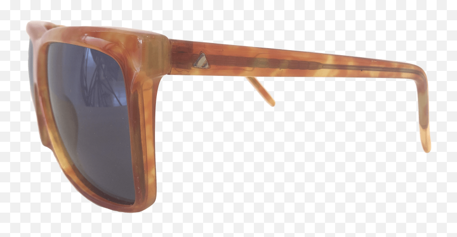 Authentic Large Liz Claiborne Square Orange 1980s Sunglasses - Full Rim Png,Square Glasses Png