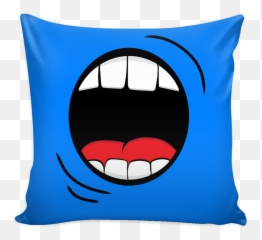 Download Monster Mouth Halloween Pillow - Design Png,Monster Mouth Png