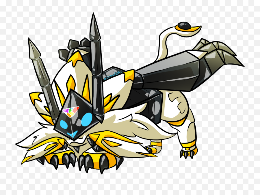 Ultra Solgaleo Transparent Png Image - Dusk Mane Necrozma Chibi,Solgaleo Png