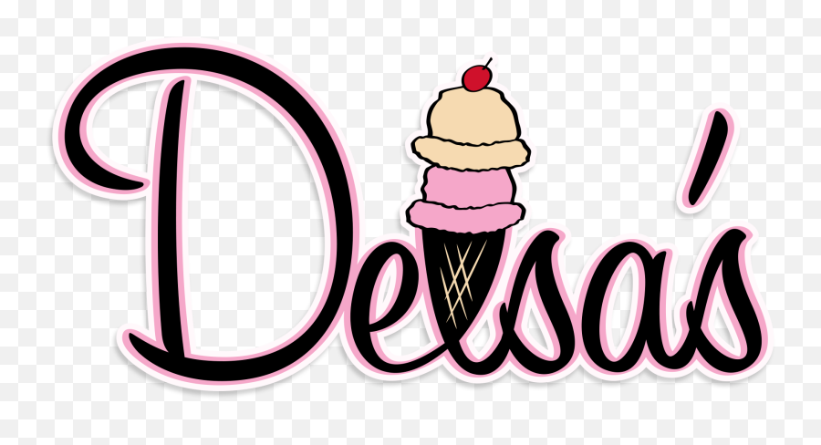 Delsas Homemade Ice Cream Restaurant - Girly Png,Ice Cream Clipart Transparent