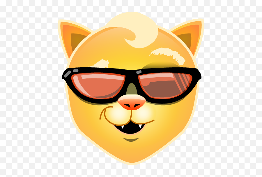 Download Cool Cat Png - Cool Cat Emoji,Cat Emoji Png