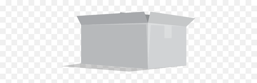Open Rectangular White Cardboard Box - Transparent Png U0026 Svg Horizontal,Cardboard Box Png