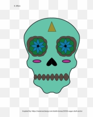 Skull Vector Png - I Created This Sugar Skull Last Week For Dot