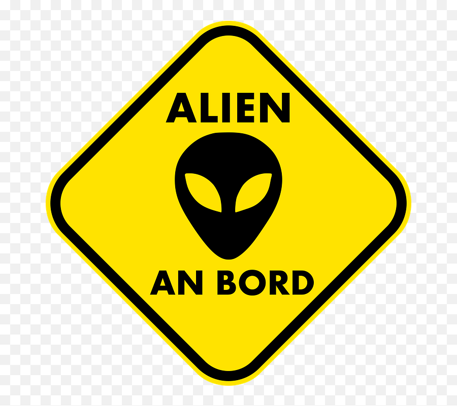 Alien Warnschild Traffic - Free Image On Pixabay Quarantine Symbol Png,Alien Png