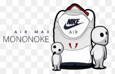 Studio Ghibli X Nike - Airmax Mononoke Behance Dot png