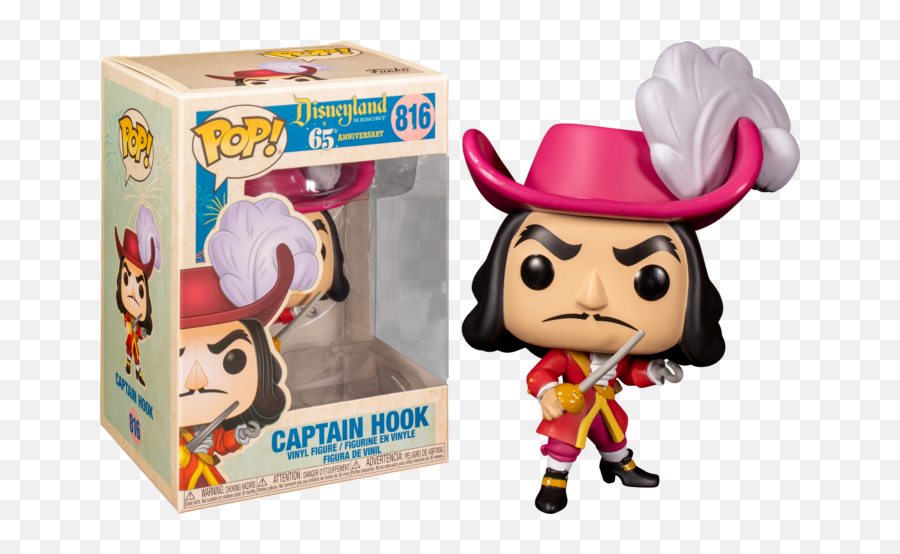 Funko Peter Pan - Funko Pop Disneyland 65th Anniversary Peter Pan Captain Hook Png,Captain Hook Png