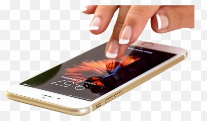 Hand Using Iphone Transparent Background Free - Mobile Phone png