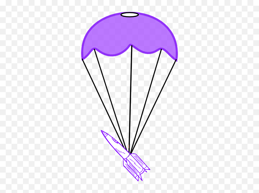 Download Hd Parachute Clipart Transparent - Cartoon Rocket Rocket With Parachute Drawing Png,Cartoon Rocket Png