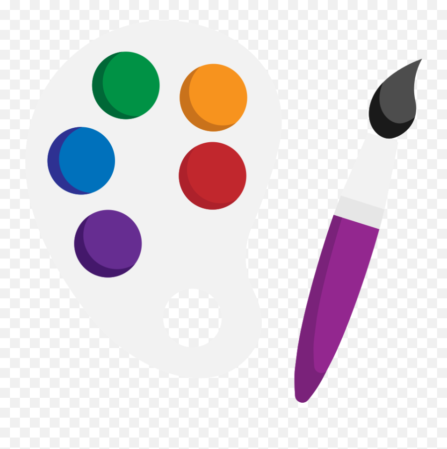 Artist Painting Palette Flat Icon - Palette Flat Icon Png,Art Icon