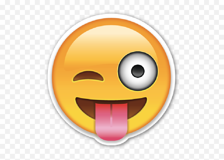 Wink Smiley Emoticon Tongue Emoji - Smiley Png Download Emoji Faces,Tongue Icon