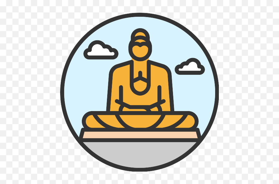 Great Buddha Of Thailand Vector Svg - Great Buddha Of Thailand Png,Buddha Icon