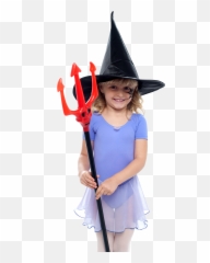 Child Girl Png Images Transparent Background Play - Kid Girl In Halloween Costume Transparent Background,Witch Hat Transparent Background