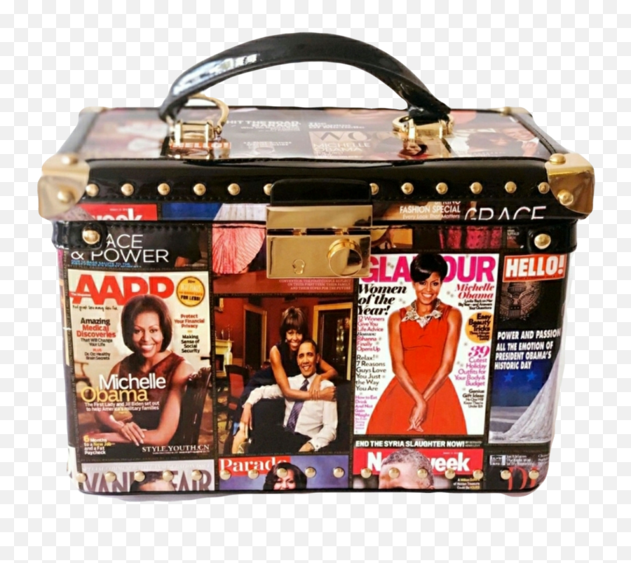 Makeup Carry Michelle Obama Handbagz Collection Xsentrik Cache - Top Handle Handbag Png,Michelle Obama Fashion Icon