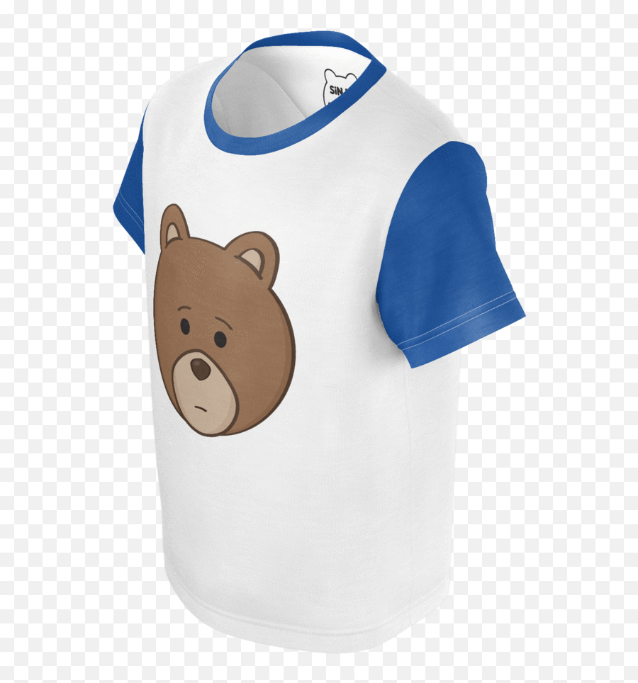 Toddler Blue Bear Head T - Shirt U2013 Sinjin And Friends Wombat Png,Bear Head Png