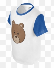 Toddler Blue Bear Head T - Shirt U2013 Sinjin And Friends Wombat Png,Bear Head Png