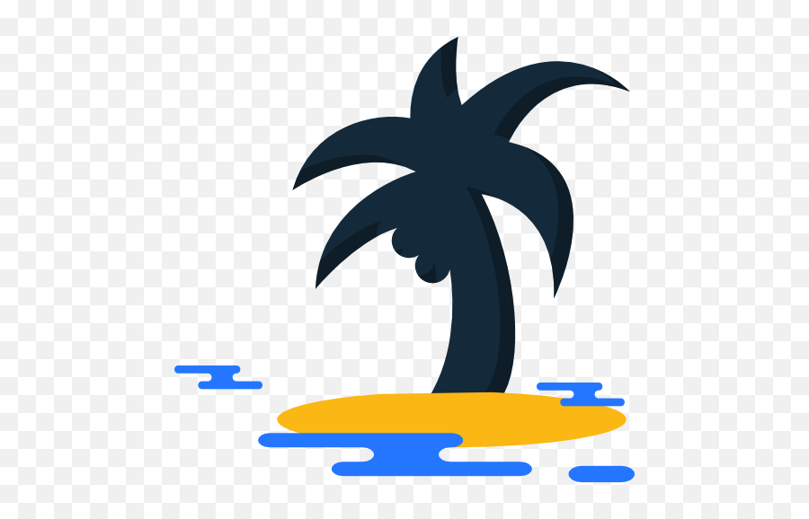 Nature Island Oasis Palm Tree Desert Tropical Icon - Logo Paume Png,Tropical Icon