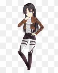 Download Hd Female Levi - Girl Rivaille Transparent PNG And Eren Fanart