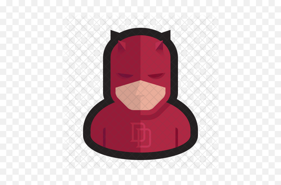 Daredevil Icon Of Colored Outline Style - Illustration Png,Daredevil Logo Png