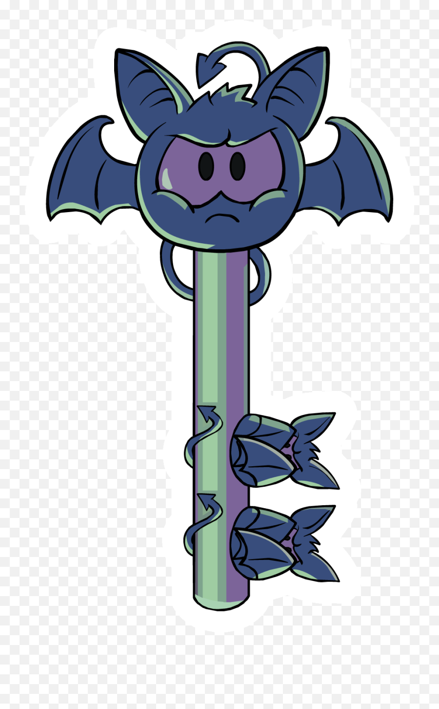 Puffle Bat Key Pin Club Penguin Wiki Fandom - Bat Key Png,Bat Icon Png