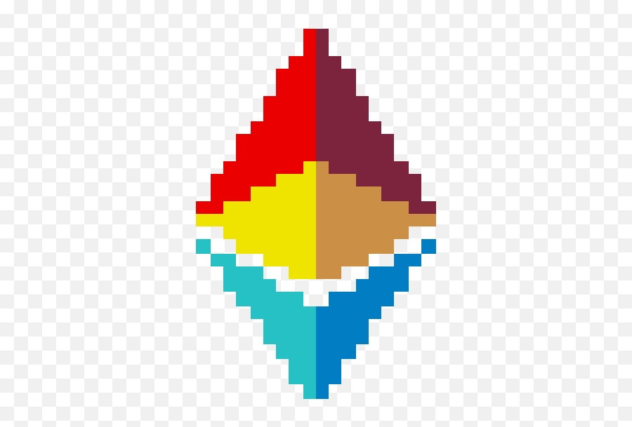 Ethereum Pixels - Pixel Art Spaceship Transparent Png,Ethereum Logo Png