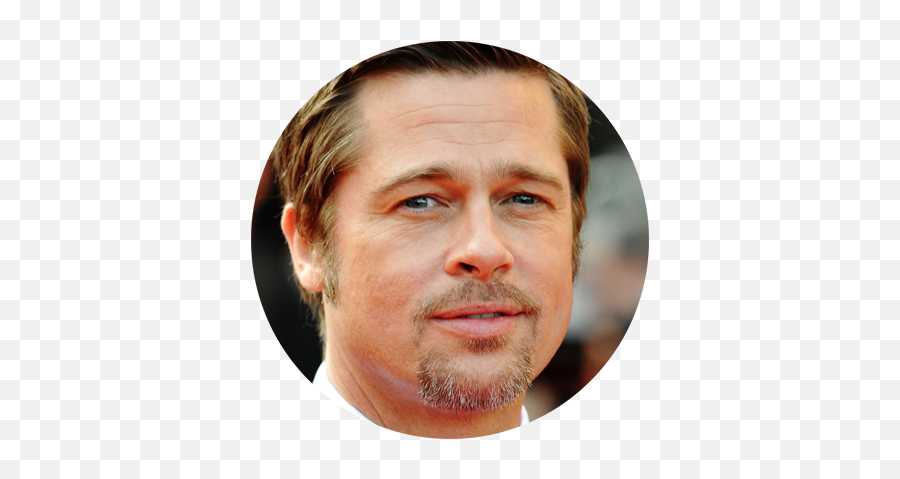 Brad Pitt Without Goatee - Brad Pitt Face Png,Goatee Transparent