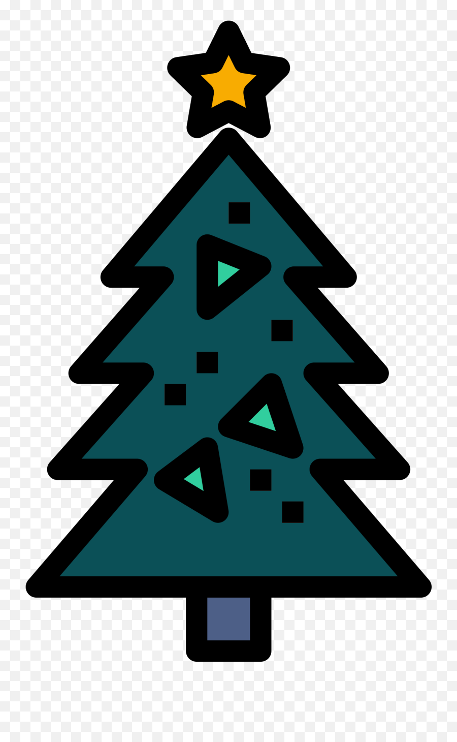 Silveractivities - Bingo Colorful Christmas Tree Icons Png,Christmas Tree Icon Transparent
