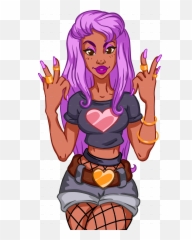 Sexy Anime Girl Png - Girl Swag Pink Hair Cartoon Girls Sexy Png