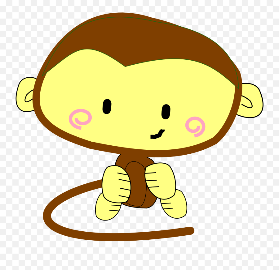 Happy Smile Monkey Cartoon Drawing Free Image Download - Monkey Banana Clipart Free Png,Icon Monkey Smile
