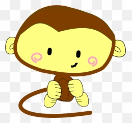 Happy Smile Monkey Cartoon Drawing Free Image Download - Monkey Banana Clipart Free png