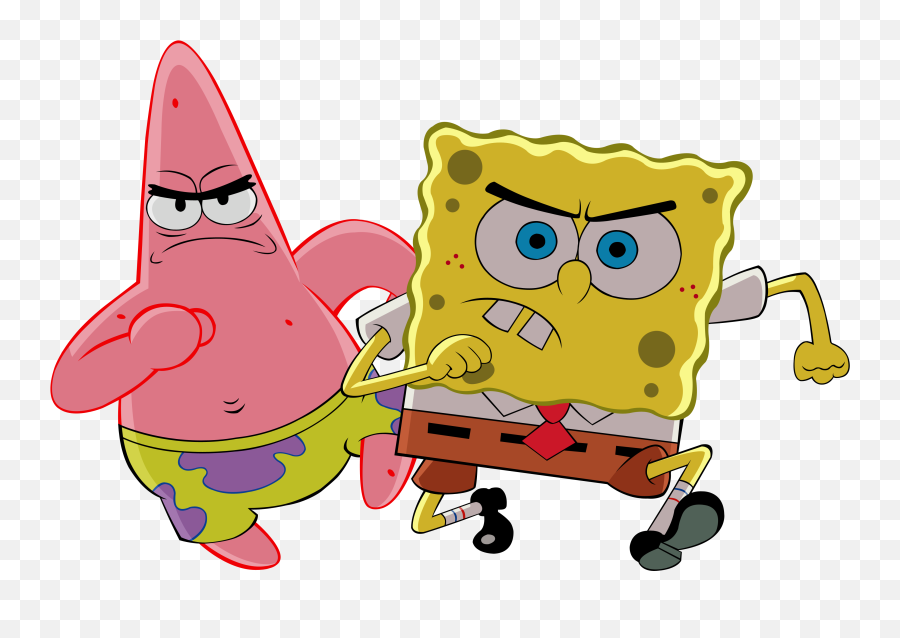 Cartoon Characters Pack Png Spongebob - Bob Esponja Y Patricio,Spongebob Face Png