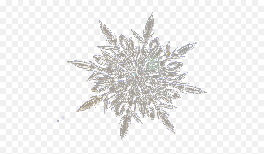 Snowflake White Crystallization - White Crystalline Crystallization Png,Snowflakes Png