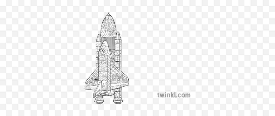 Space Shuttle Mindfulness Science Week Ks2 Black And White - Illustration Png,Space Shuttle Png