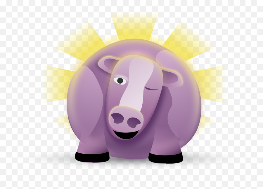Cow Purple Fat - Free Vector Graphic On Pixabay Purple Cow Png,Cow Emoji Png