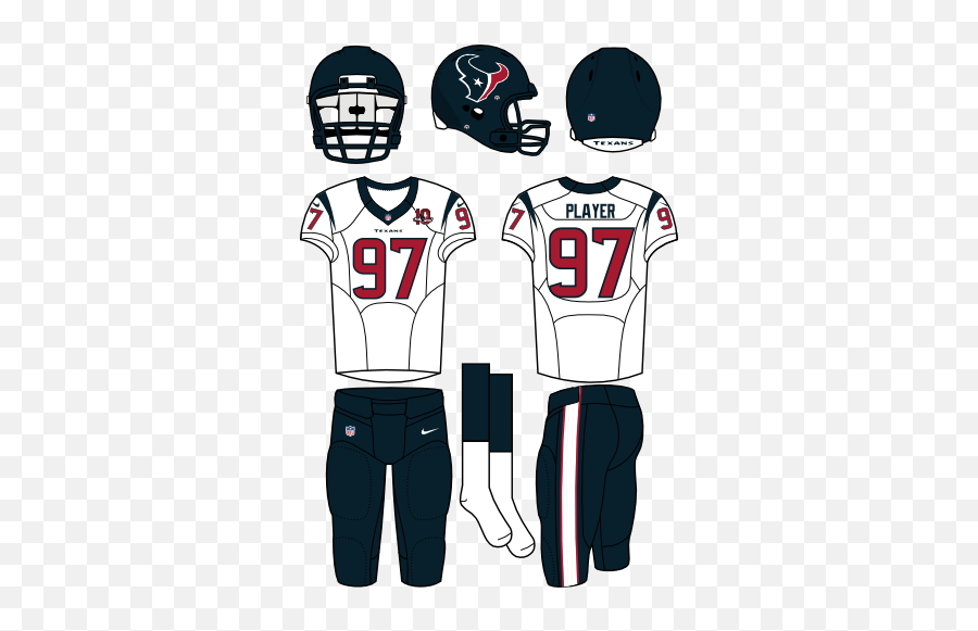 Houston Texans Road Uniform - Tampa Bay Buccaneers Uniforms Png,Houston Texans Logo Images