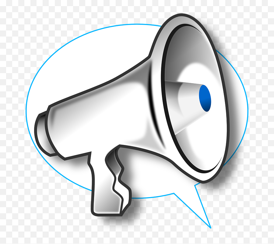 Megaphone Bullhorn Loudhailer - Free Vector Graphic On Pixabay Megaphone Clip Art Png,Megaphone Png