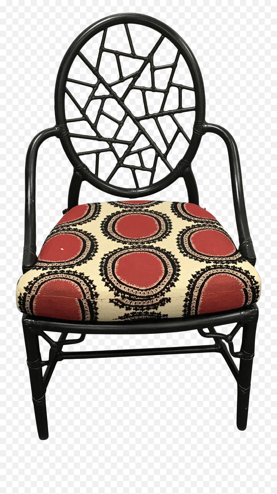 Vintage Black Mcguire Cracked Glass Chair - Chair Png,Cracked Glass Png