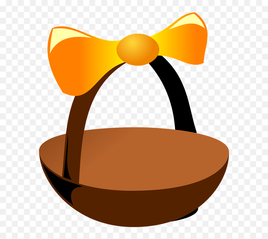 Cesta Desenho Png 1 Image - Basket With Ribbon Clipart,Empty Tomb Png