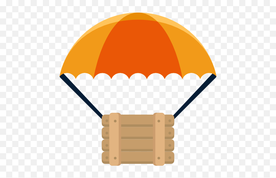 Package Box Shipping Delivery Parachute And - Box With Parachute Png,Parachute Png