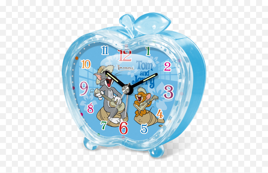 Lovely Cartoon Apple Shape Alarm Clock - Quartz Clock Png,Alarm Clock Png