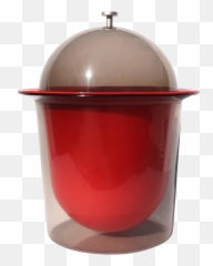 1960s Red U0026 Smoked Acrylic Ice Bucket - Lid Png,Get Smoked Hat Png